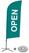 Syna Beach Flag Alu Wind Complete Set Open Groen Engels/Nederlands Kruisvoet - BFAW310-CB30-WB-I53