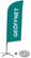 Syna Beach Flag Alu Wind Complete Set Open Groen Duits Kruisvoet - BFAW310-CB30-WB-I54