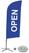 Syna Beach Flag Alu Wind Complete Set Open Blauw Engels Kruisvoet - BFAW310-CB30-WB-I57