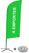 Syna Beach Flag Alu Wind Complete Set Take Away Groen Frans Kruisvoet - BFAW310-CB30-WB-I594