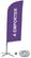 Syna Beach Flag Alu Wind Complete Set Take Away Paars Frans Kruisvoet - BFAW310-CB30-WB-I596