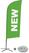 Syna Beach Flag Alu Wind Complete Set Nieuw Groen Engels Kruisvoet - BFAW310-CB30-WB-I83