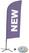 Syna Beach Flag Alu Wind Complete Set Nieuw Paars Engels Kruisvoet - BFAW310-CB30-WB-I86