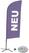Syna Beach Flag Alu Wind Complete Set Nieuw Paars Duits Kruisvoet - BFAW310-CB30-WB-I87