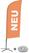 Syna Beach Flag Alu Wind Complete Set Nieuw Oranje Duits Kruisvoet - BFAW310-CB30-WB-I93