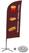 Syna Beach Flag Alu Wind Complete Set Snacks Engels Kruisvoet - BFAW310-CB30-WB-I95