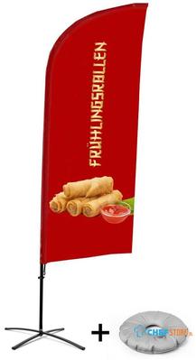 Syna Beach Flag Alu Wind Complete Set Loempia's Duits Kruisvoet - BFAW310-CB30-WB-I98