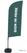 Syna Beach Flag Alu Wind Complete Set hier Melden Grijs Engels - BFAW310-WT21-I111