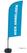 Syna Beach Flag Alu Wind Complete Set hier Melden Blauw Duits - BFAW310-WT21-I115