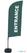 Syna Beach Flag Alu Wind Complete Set Ingang Grijs Engels ECO Printmateriaal - BFAW310-WT21-I120ECO 2
