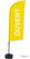 Syna Beach Flag Alu Wind Complete Set Open Geel Frans - BFAW310-WT21-I492