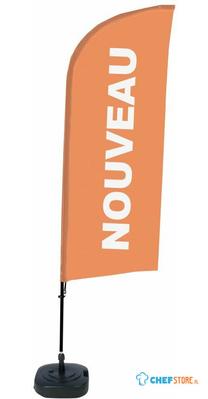 Syna Beach Flag Alu Wind Complete Set Nieuw Oranje Frans - BFAW310-WT21-I503