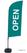 Syna Beach Flag Alu Wind Complete Set Open Groen Engels/Nederlands ECO Printmateriaal - BFAW310-WT21-I53ECO 2
