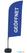 Syna Beach Flag Alu Wind Complete Set Open Blauw Duits - BFAW310-WT21-I58