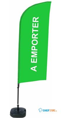 Syna Beach Flag Alu Wind Complete Set Take Away Groen Frans - BFAW310-WT21-I594
