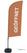 Syna Beach Flag Alu Wind Complete Set Open Bruin Duits - BFAW310-WT21-I60