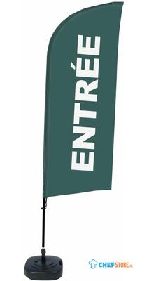 Syna Beach Flag Alu Wind Complete Set Ingang Grijs Frans - BFAW310-WT21-I600