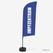 Syna Beach Flag Alu Wind Complete Set Test Locatie Blauw Duits ECO Printmateriaal - BFAW310-WT21-I636ECO 2