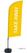 Syna Beach Flag Alu Wind Complete Set Take Away Geel - BFAW310-WT21-I69