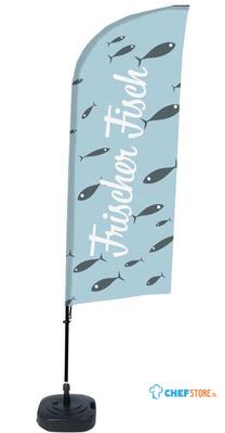 Syna Beach Flag Alu Wind Complete Set Verse Vis Duits - BFAW310-WT21-I73
