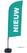 Syna Beach Flag Alu Wind Complete Set Nieuw Turquoise Nederlands ECO Printmateriaal - BFAW310-WT21-I82ECO 2