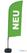 Syna Beach Flag Alu Wind Complete Set Nieuw Groen Duits ECO Printmateriaal - BFAW310-WT21-I84ECO 2