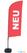 Syna Beach Flag Alu Wind Complete Set Nieuw Rood Duits ECO Printmateriaal - BFAW310-WT21-I90ECO 2