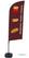 Syna Beach Flag Alu Wind Complete Set Snacks Duits ECO Printmateriaal - BFAW310-WT21-I96ECO 2