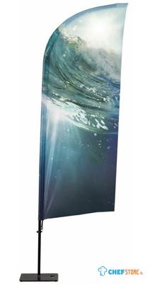 Syna Beach Flag Alu Wind 465 cm Luxe Gevoerde Tas - BFAW465-L