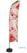 Syna Beach Flag Budget Wind Complete Set Smoothies Watermeloen Spaans - BFBL-WT21-17-I150