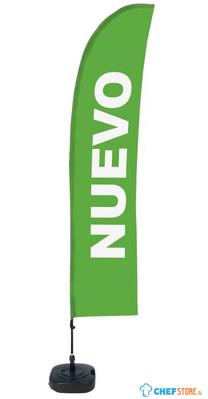Syna Beach Flag Budget Wind Complete Set Nieuw Groen Spaans - BFBL-WT21-17-I154