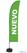 Syna Beach Flag Budget Wind Complete Set Nieuw Groen Spaans - BFBL-WT21-17-I154