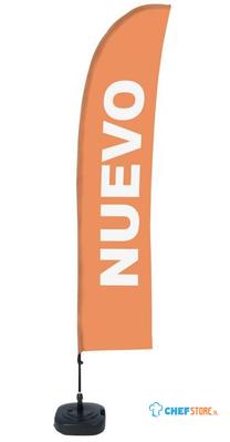 Syna Beach Flag Budget Wind Complete Set Nieuw Orange Spaans ECO Printmateriaal - BFBL-WT21-17-I157ECO