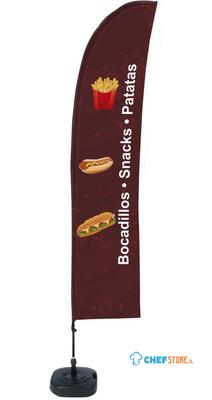 Syna Beach Flag Budget Wind Complete Set Snacks Spaans - BFBL-WT21-17-I158