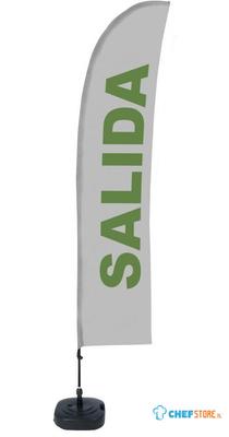 Syna Beach Flag Budget Wind Complete Set Uitgang Spaans ECO Printmateriaal - BFBL-WT21-17-I161ECO