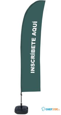 Syna Beach Flag Budget Wind Complete Set hier Aanmelden Grijs Spaans - BFBL-WT21-17-I164