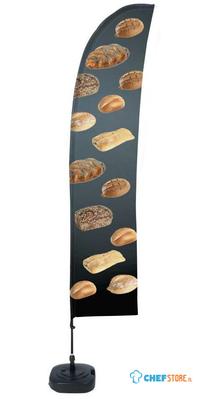 Syna Beach Flag Budget Wind Complete Set Brood Spaans ECO Printmateriaal - BFBL-WT21-17-I173ECO