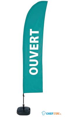 Syna Beach Flag Budget Wind Complete Set Geopend Groen Frans - BFBL-WT21-17-I488