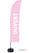 Syna Beach Flag Budget Wind Complete Set Geopend Roze Frans - BFBL-WT21-17-I489