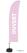Syna Beach Flag Budget Wind Complete Set Geopend Roze Frans ECO Printmateriaal - BFBL-WT21-17-I489ECO