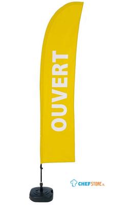 Syna Beach Flag Budget Wind Complete Set Geopend Geel Frans - BFBL-WT21-17-I492