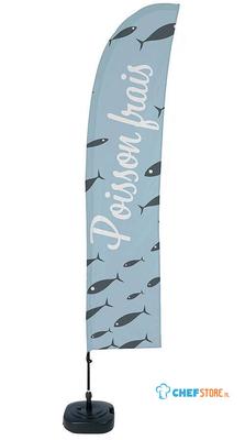 Syna Beach Flag Budget Wind Complete Set Verse Vis Frans - BFBL-WT21-17-I497