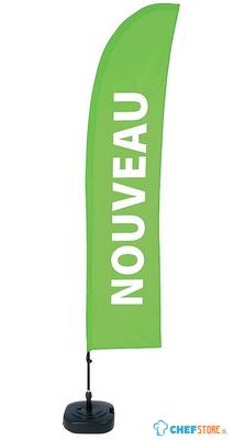 Syna Beach Flag Budget Wind Complete Set Nieuw Groen Frans - BFBL-WT21-17-I500