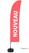 Syna Beach Flag Budget Wind Complete Set Nieuw Rood Frans - BFBL-WT21-17-I502
