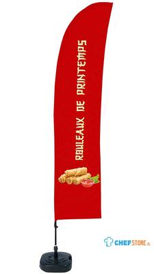 Syna Beach Flag Budget Wind Complete Set Loempia's Frans - BFBL-WT21-17-I505