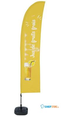 Syna Beach Flag Budget Wind Complete Set Verse Sap Frans ECO Printmateriaal - BFBL-WT21-17-I506ECO
