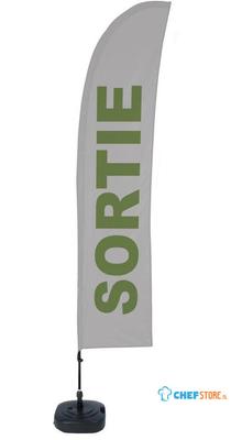 Syna Beach Flag Budget Wind Complete Set Uitgang Frans ECO Printmateriaal - BFBL-WT21-17-I508ECO