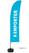Syna Beach Flag Budget Wind Complete Set Take Away Blauw Frans - BFBL-WT21-17-I593