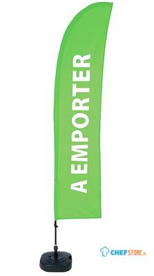 Syna Beach Flag Budget Wind Complete Set Take Away Groen Frans - BFBL-WT21-17-I594