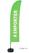 Syna Beach Flag Budget Wind Complete Set Take Away Groen Frans - BFBL-WT21-17-I594